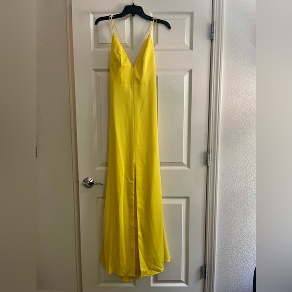 NWT Aidan by Aidan Mattox V-Neck Mermaid Gown - Picture 4 of 8